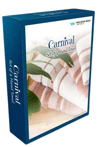 Bath Carnival Set of Four Hand Towels