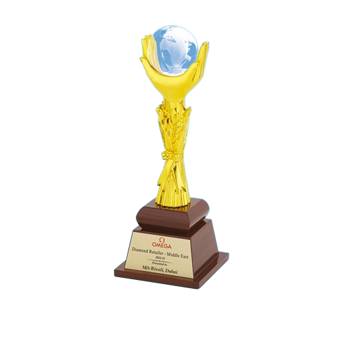 Elegant Crystal Trophy TGB-3874