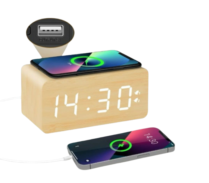 MAPLE, the Wireless Charger with USB Hub & Pen Stand